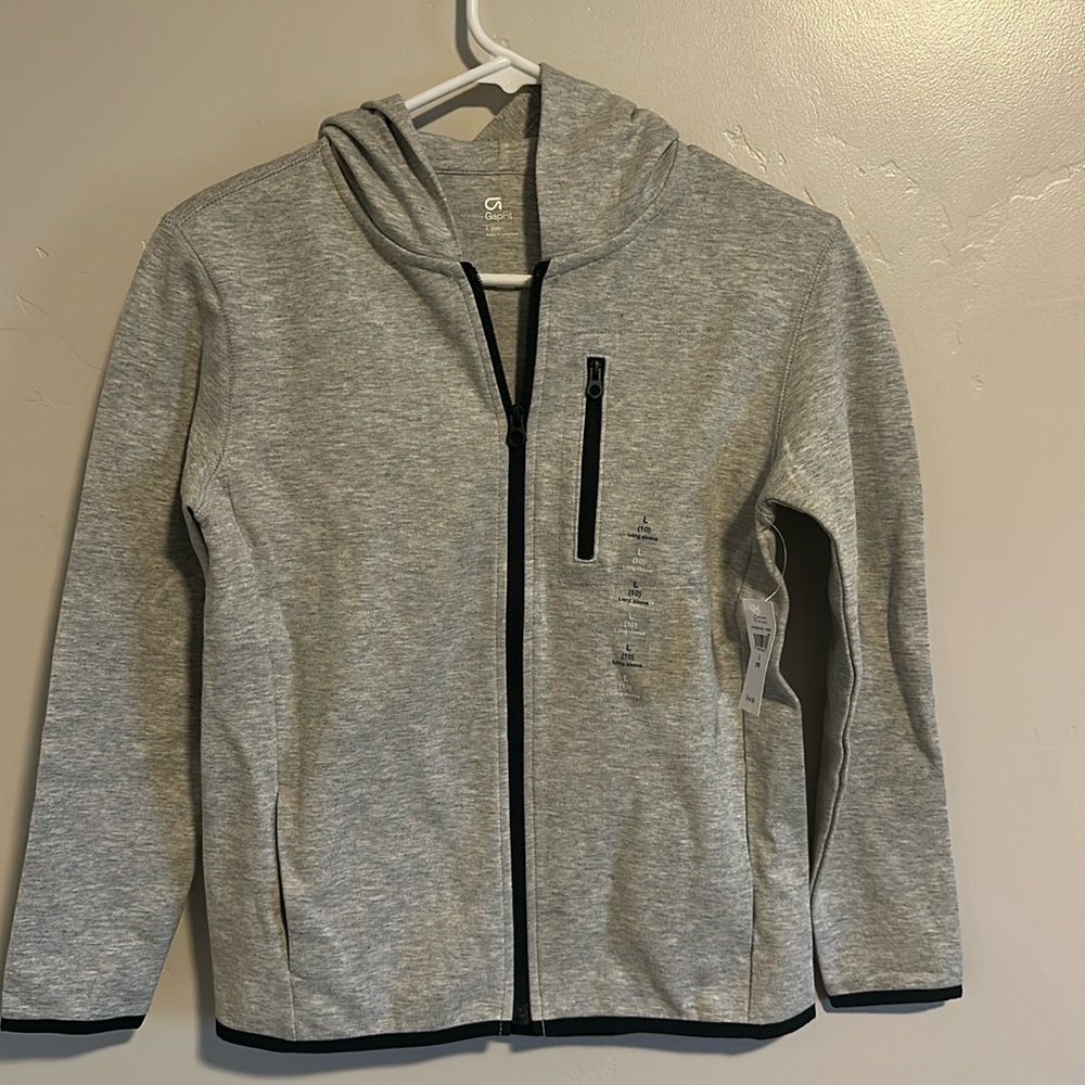 Boys Gap Zip Up Coat, Size 10, grey, New with tags